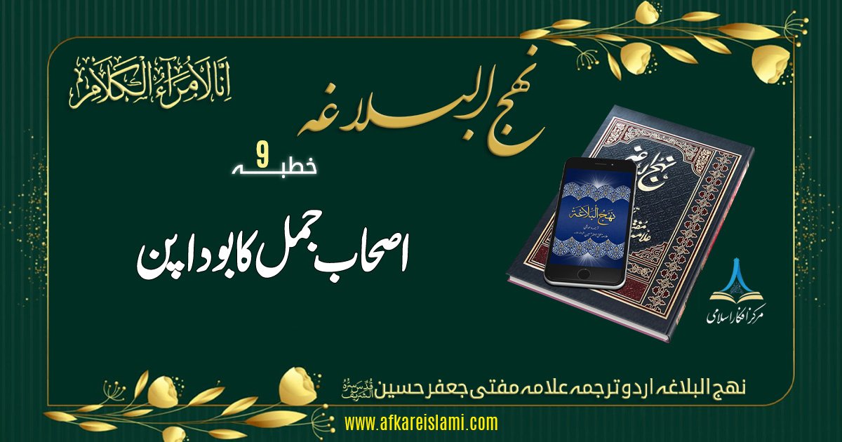 نہج البلاغہ خطبہ نمبر 9: اصحاب جمل کا بودا پن