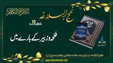 نہج البلاغہ خطبہ نمبر 10: طلحہ و زبیر کے بارے میں