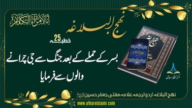 نہج البلاغہ خطبہ 25: بسر کے حملے کے بعد جنگ سے جی چرانے والے
