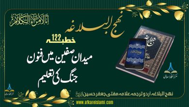 نہج البلاغہ خطبہ 122: میدان صفین میں فنون جنگ کی تعلیم