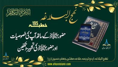 نہج البلاغہ خطبہ 195: حضورﷺ کے ساتھ آپؑ کی خصوصیات اور حضور ﷺ کی تجہیز و تکفین