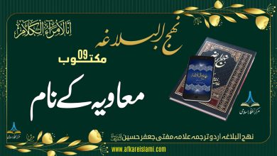 نہج البلاغہ مکتوب 9: معاویہ کے نام