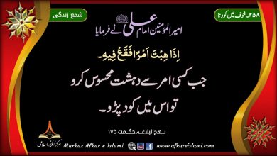 258۔ خوف میں کودنا