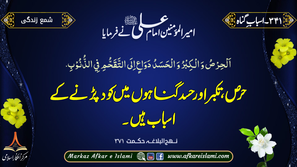 341۔ اسباب ِ گناہ