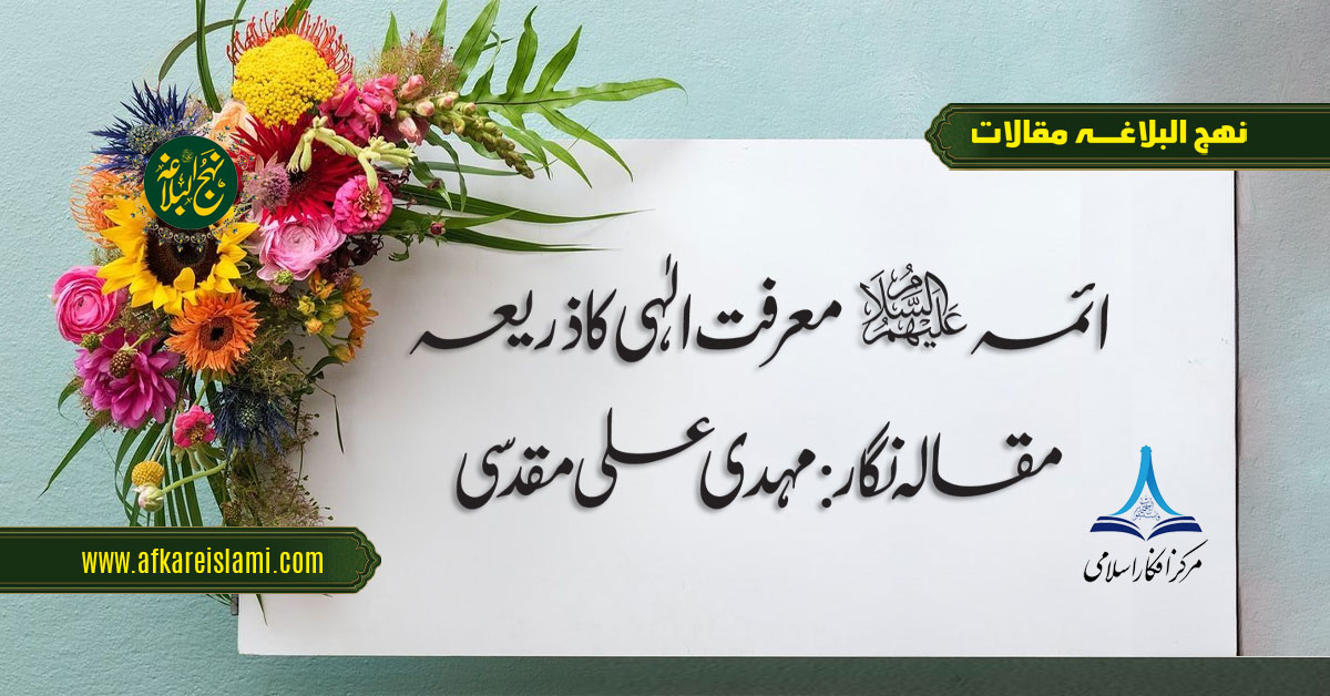 ائمہ معرفت الہی کا ذریعہ