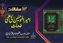 امیر المومنینؑ کی علمی خدمات