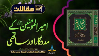 امیر المومنین علیہ السلام کے مدد گار اور ساتھی