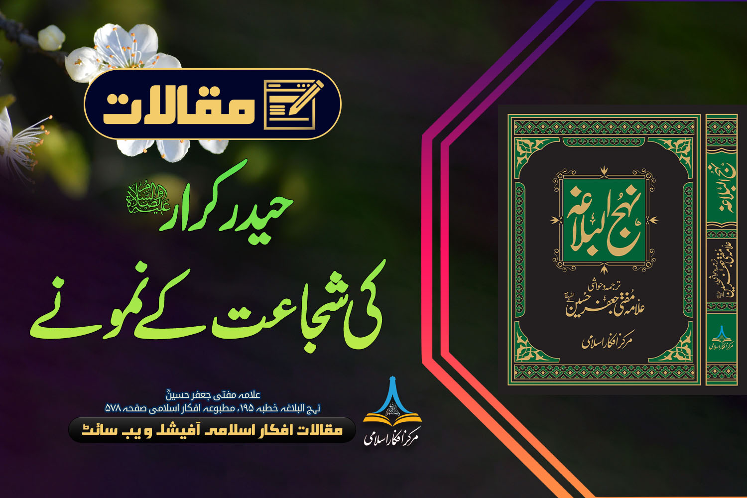 حیدر کرار علیہ السلام کی شجاعت کے نمونے